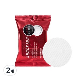 Tony Moly The Shocking Lip & Eye Remover Pads, 2 packs, 30 sheets / 토니모리 더 쇼킹 립앤아이 리무버 패드, 2개, 30매입