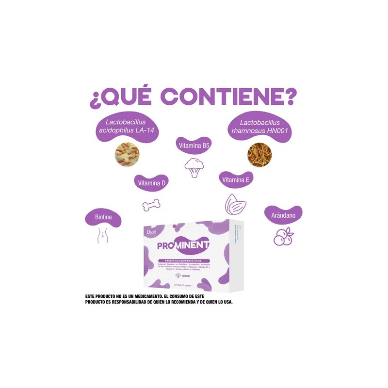 Probióticos Para Mujer Flora Vaginal Prominent Quod 60 Cáps