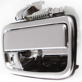 KarParts360 Door Handle for Toyota Tacoma 1995-2004 Passenger Side | Exterior | Front | Chrome | with Key Hole| Trim:All Submodels