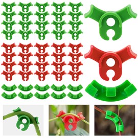 Coolon Plant Bender Pack of 50, 90 Degree Angle Plant Support Clips, Plant Training Bending Clips, Plant Trainer for Low Load, Gardening Plant Support