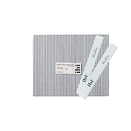 IBI 80 Premium Jumbo Zebra - Lima de uñas (grano 80/80, lavable y desinfectable para profesionales (50)