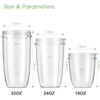 Replacement Cup for Nutribullet Replacement Parts 18oz/24oz/32oz for Nutri Bullet