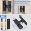 90 Degree Flip Barn Door Lock, Heavy Duty Sliding Gate