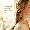 10 PCS Mini Rhinestone Butterfly Hair,Decorative Barrettes for women