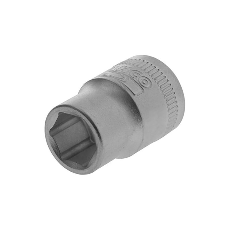Bahco BAH14SM12 Hexagon Socket 0.25-inch Drive, 12 mm, Silver