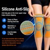 kunli Knee Support Sleeves 2 Pack, Non-Slip, Compression，White：M