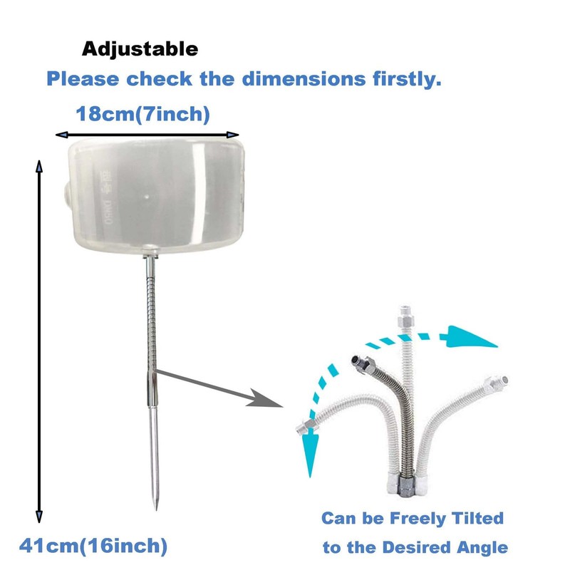 2pc Adjustable Sprinkler Shield, Splash Guard for Lawns, Underground Sprinkler