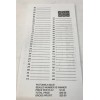"12" - # 60 Sure Tip Boards (1-60) Bingo/Jar Tickets
