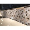 Decopus 3D Peel and Stick Tile (Hexagon Marble Brown 10Pack