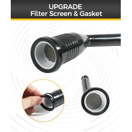 UBOG Gas Can Spout Replacement,Gas Can Spout,Car Accessories Gas Can Nozzle,Gas Can Nozzles Kit,with Plastic Nozzle Coarse and Fine Thread Screw Collar Caps,Suitable for Most Old Style Gas Cans