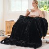 Faux Fur Throw Blanket Soft Plush Fluffy Blanket for Couch
