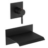 BWE Wall Mount Bathtub Faucet Matte Black Single Handle Bathtub