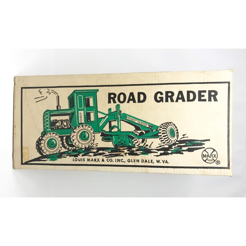 1969 Marx No. 1760 Road Grader Original Box