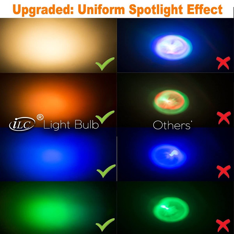 ILC GU10 LED Light Bulb 40 Watt Equivalent Color Changing