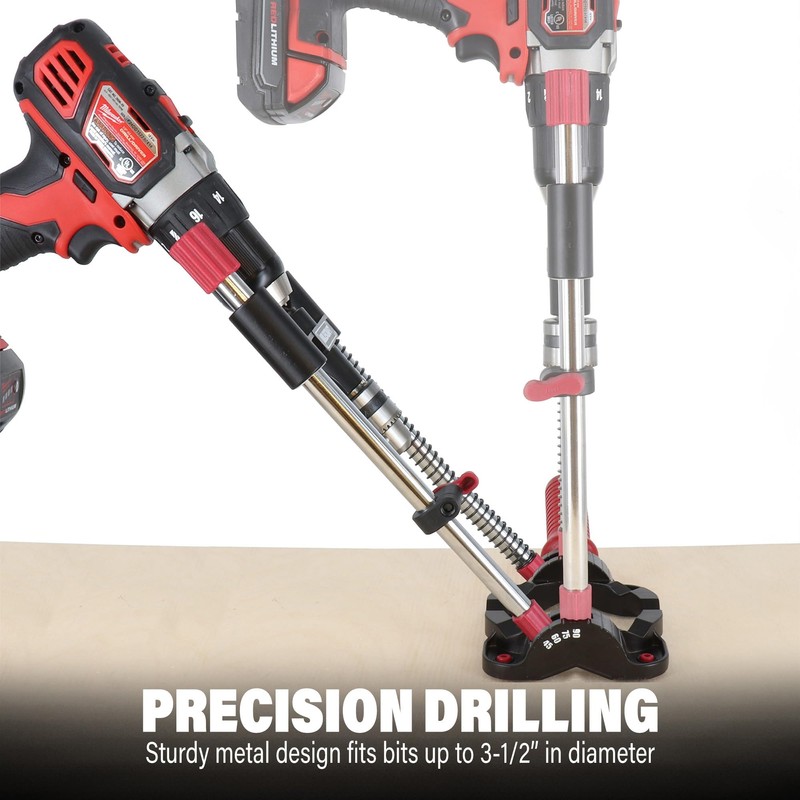 Milescraft 1318 DrillMate Portable Drillling Guide – Precision Drilling Jig