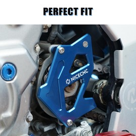 NICECNC Blue Case Saver Sprocket Guard Crankcase Cover Compatible with Yamaha Raptor 700 Special Edition 2007, Raptor 700 Special Edition II 2007, Raptor 700 Gytr Edition 2007, See Fit