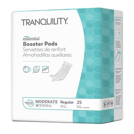 Tranquility Essential Booster Pads, Heavy 25 Count