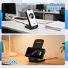 Wireless Charger, 15W Fast Wireless Phone Charger Stand with Dual
