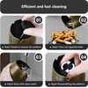 roygra Ashtray with Lid, Windproof Smokeless Metal Ashtray – Bronze,