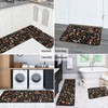 Kuyig Home Kitchen Mats for Floor Mushroom Kitchen Rugs Sets