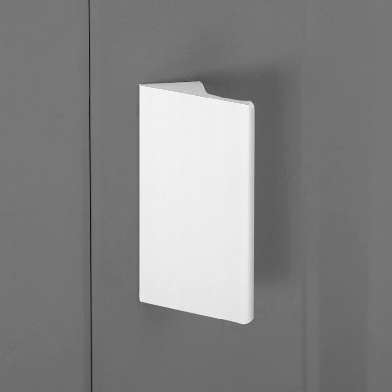 bowarepro 3X White Kitchen Cupboard Handles Brushed Nickel Cupboard Pulls