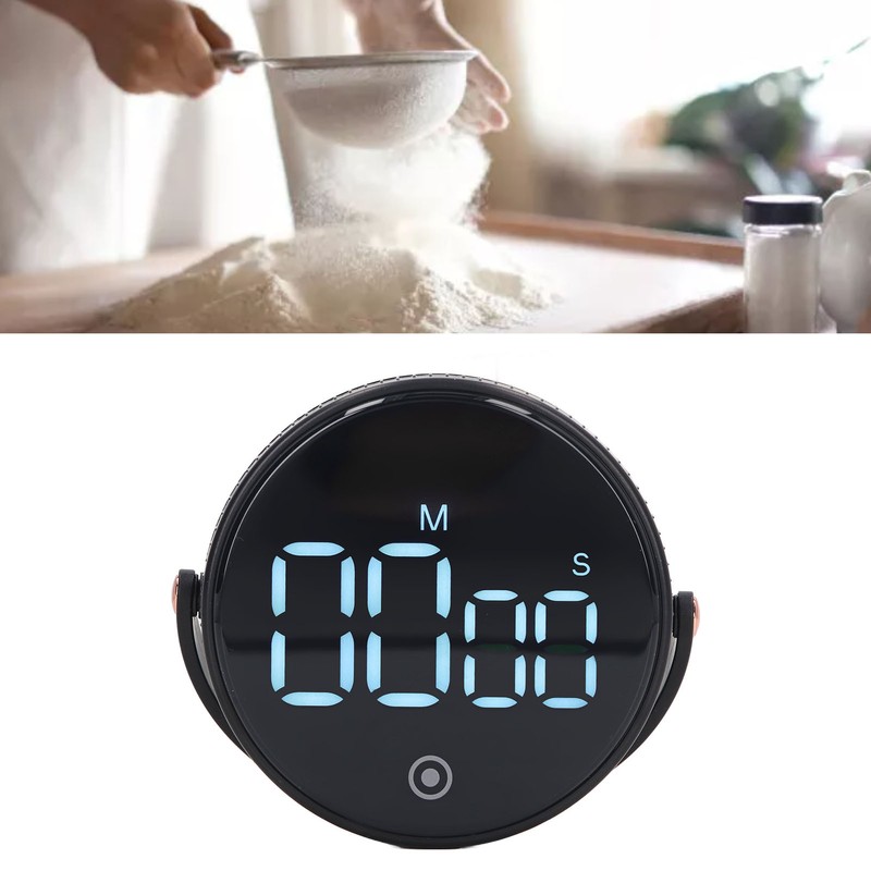 Digital Kitchen Timer Magnetic Large LED Display Kids Classroom Countdown