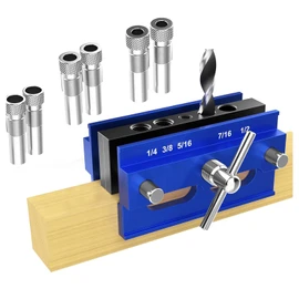 Self Centering Doweling Jig Kit, Adjustable Width Dowel Jig for Straight Holes