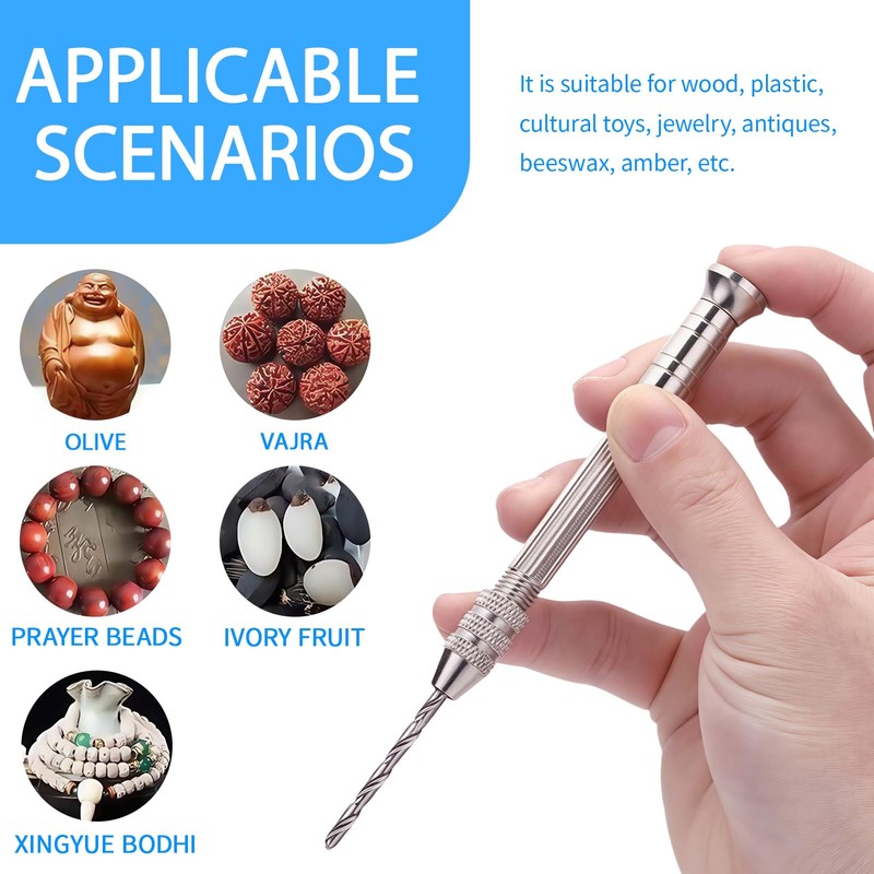 0.8-3 mm Hand Drill for Epoxy Resin, Mini Drill Pin
