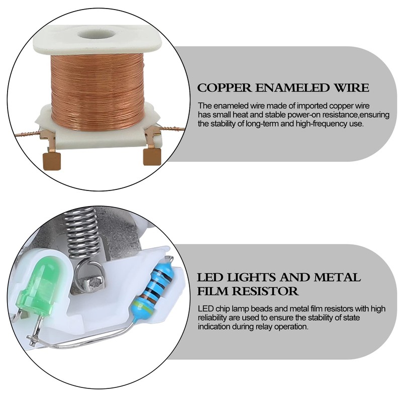 Electromagnetic Power Relay, 14-Pin 5 AMP 12V AC Relay Coil