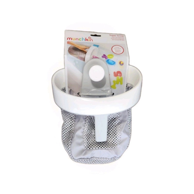 Munchkin Super Scoop Hanging Bath Toy Organizer &Storage with Drying