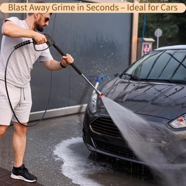 ZGJZGJ Pressure Washer Tips 5-Pack 1/4 Inch Quick Connect - 4000 PSI Multi-Degree Nozzle Set with Holder - Power Washer Accessories for Cleaning Car, Driveway, Patio, Deck, Great Gift for Car Lovers