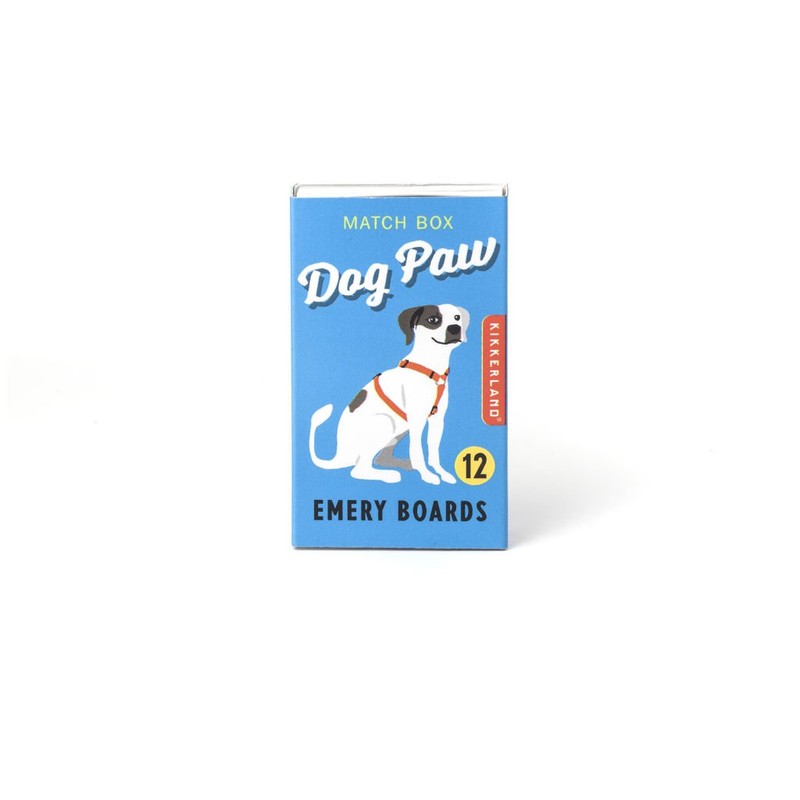 Kikkerland Dog Paw Emery Board Match Box