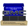 EmblemsPlus GMC Acadia Blackout Grille Gate GMC Emblem Overlay Decals