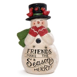 Blossom Bucket 218-13197 Friends Make The Season Merry Snowman Figurine