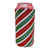 Coolie Junction Christmas Stripes Pattern 16 oz. Can Coolie ;