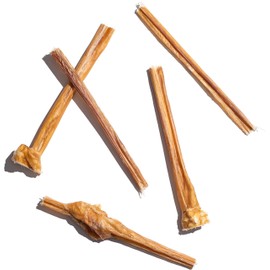 Jack&Pup Bully Sticks for Small Dogs - 6 Inch Baby Bully Stick Dog Chew (25 Pack) 6” Long Premium Grade All Natural Gourmet Puppy Treat Chews - Great for Teething Puppies