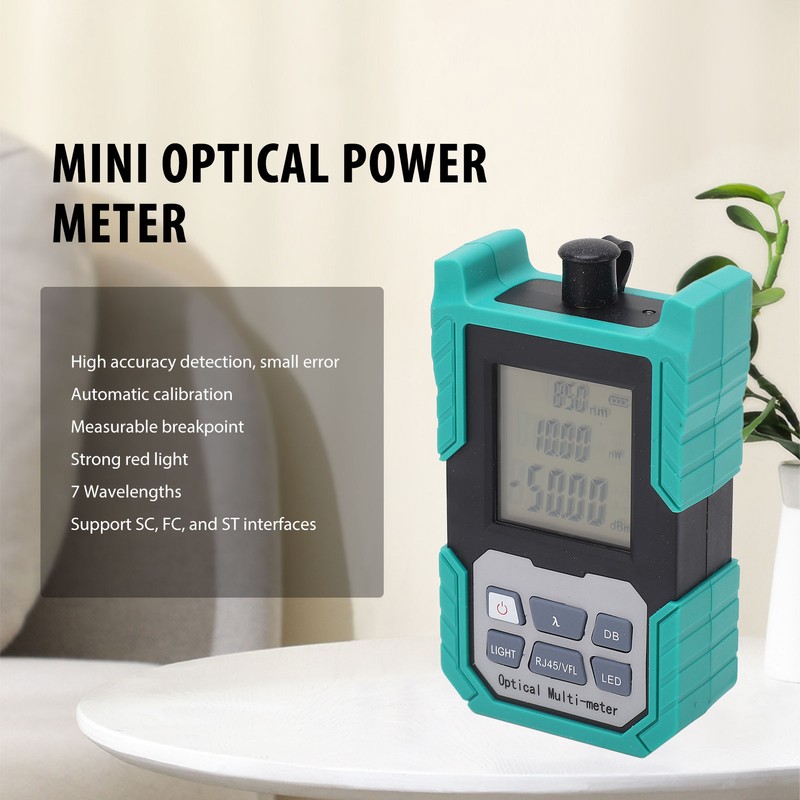 Optical Power Meter Mini Fiber Optic Cable Decay Tester FC