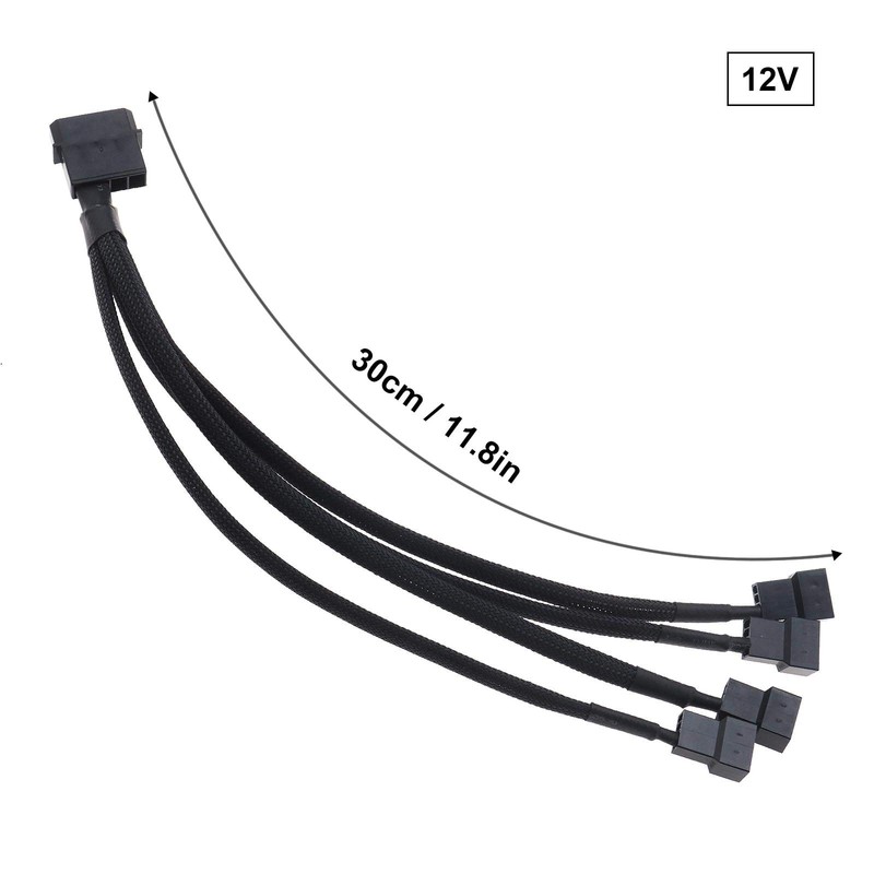 EMSea 12v 4 Pin Molex to 4 X 3/4 Pin