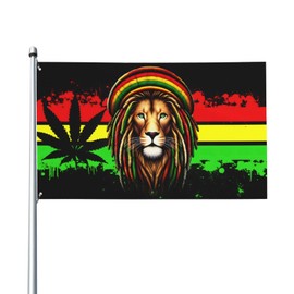 zyatbwi Rasta Flag Lion Flags 1 3x5 Ft Home Outdoor Indoor Garden Home Decoration Banner