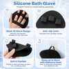 Manmihealth Silicone Back Scrubber & Soft Shower Brushes Set 2PCS