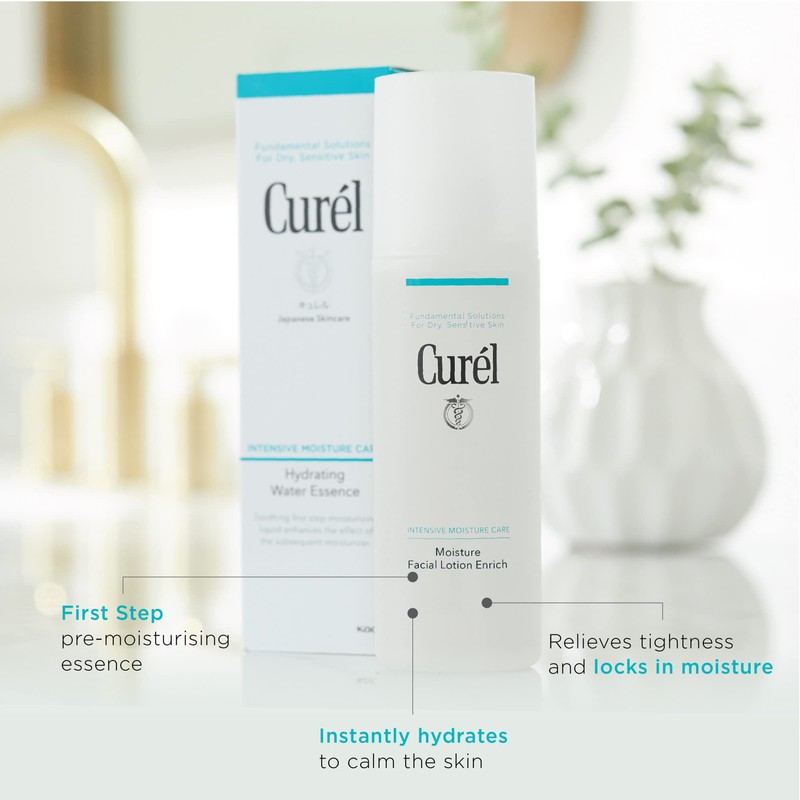 Curel Hydrating Face Toner, Water Essence for Dry, Sensitive Skin