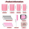 4 Sizes Self-Grip Hair Rollers Set with Clips - 4