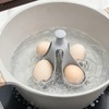 Silicone Egg Boiler Rack, Freestanding Egg Boiler Holder with 6