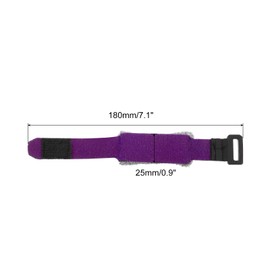 sourcing map Guitar Mute Wrap Band 7.1x0.9 Inch Noise Reducer for Guitar Bass Ukulele Purple, Pack of 2