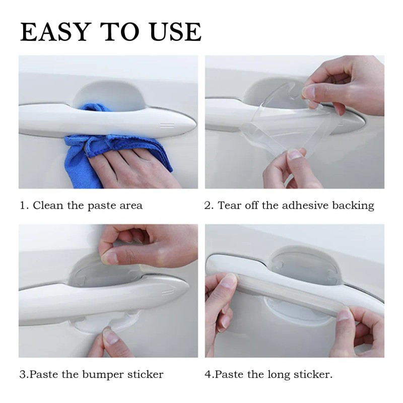 Protector Para Manija De Puerta Auto Pegatinas Coche 20pzs