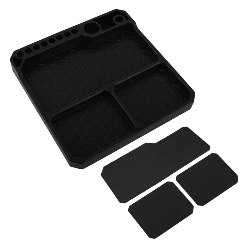 ZIJOT Silicone Tool Tray, Parts Tray Organizer with Tool Stand