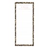 Cheetah Print Border Holiday Magnetic Notepad