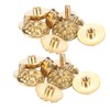10 Sets Rivets Studs Screw 13mm Chrysanthemum Leathercraft Button Decoration
