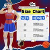 Juego de disfraz de animadora de baloncesto para mujer, con