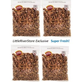 Poindexter Nut Company 4 x 1 lbs Super Fresh California Shelled WALNUTS JUNE 2025 NO GMO Total 4 lbs